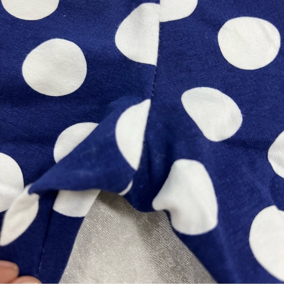 Mud Pie 6-9 mnths navy blue white polka dot bottoms - Picture 6 of 6